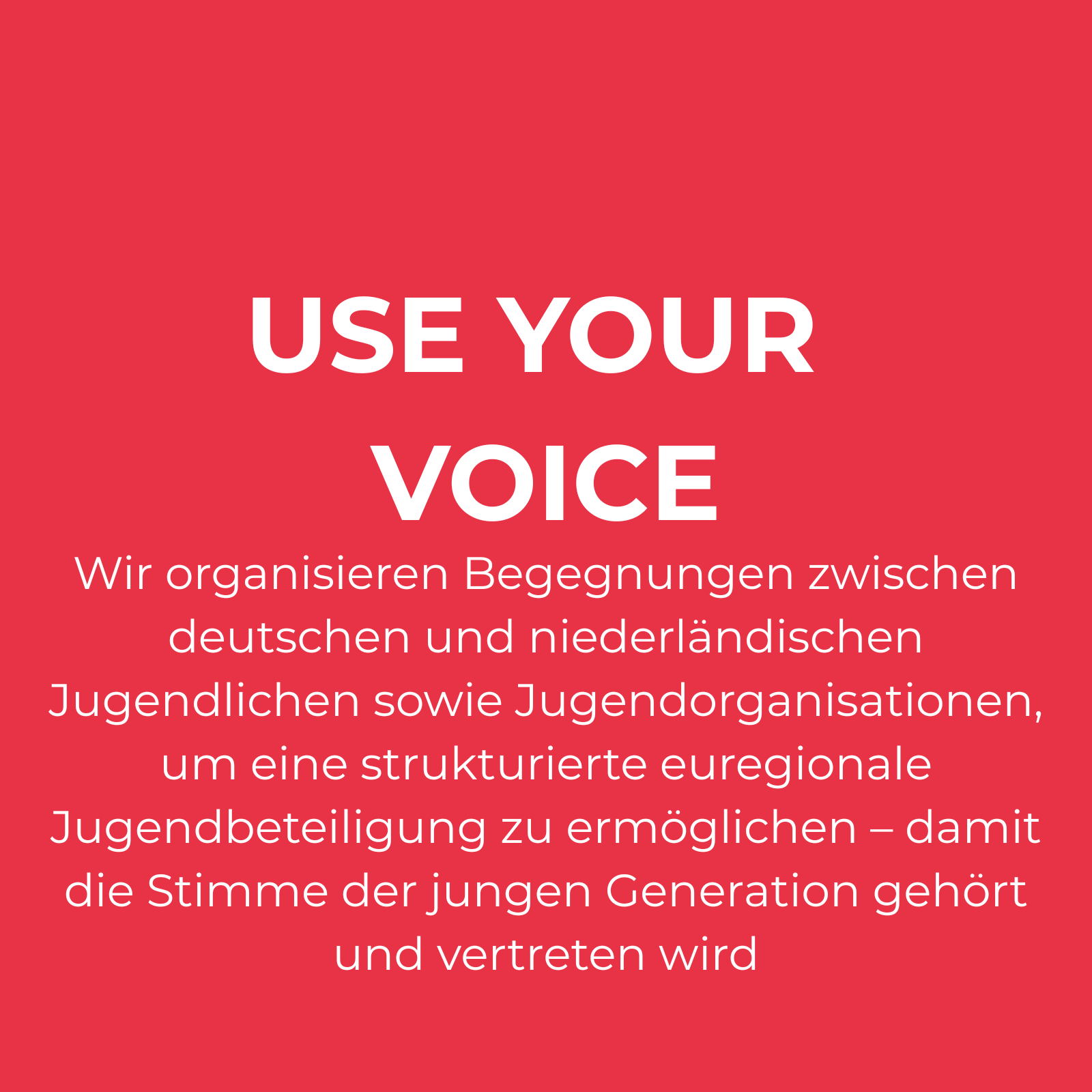 Use Your Voice Rood D