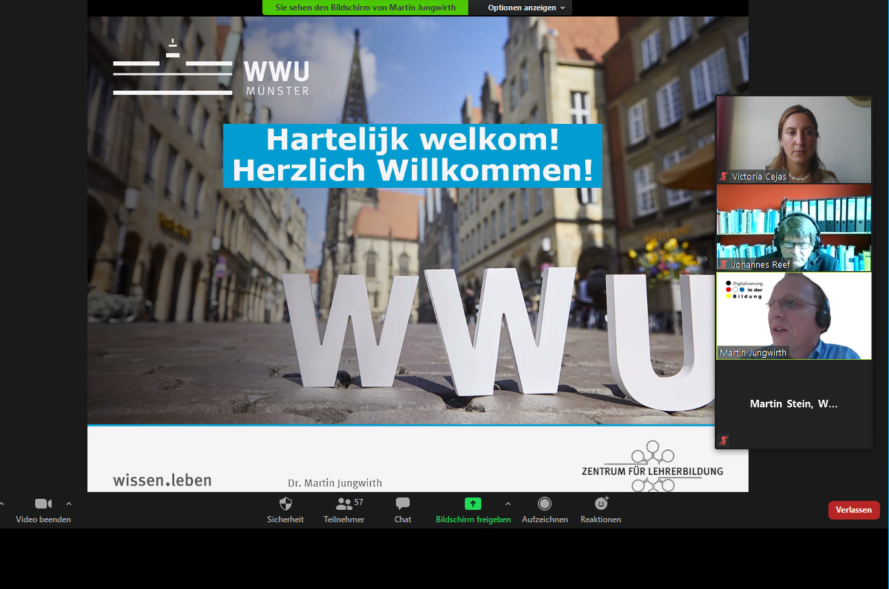 WWU_Münster_FH_Münster_DNL-Contact_-_Online_conferentie_Jungwirth_eerste_Duits-Nederlandse_netwerkbijeenkomst_DIGITA(A)L_EUREGIO_EDUCATION_Dr._Martin_Jungwirth_WWU_Münster_Victoria_Cejas_FH_Münster_Dr._Johnnes_Reef_DNL-Contact