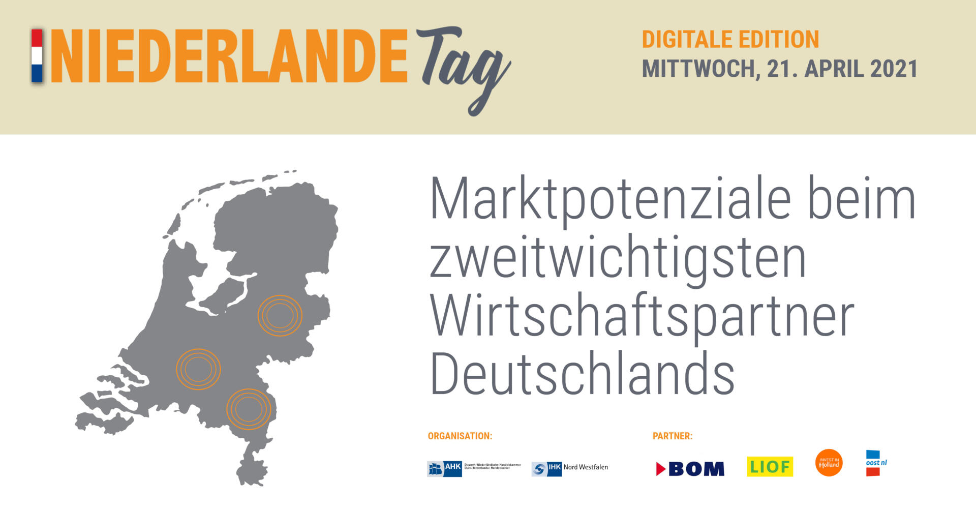 NiederlandeTag 2021 – Marktpotenziale beim zweitwichtigsten Handelspartner Deutschlands