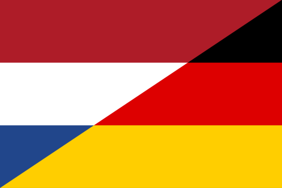 Flaggen_von_der_Niederlande_und_Deutschland