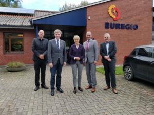 Gruppenfoto Besuch BezReg Gronau Besuch der Regierungspräsidentin Dorothee Feller