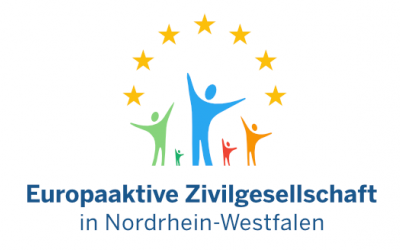 Jetzt Bewerben Als „Europaaktive Zivilgesellschaft“ © MBEI NRW Logo „Europaaktive Zivilgesellschaft“ © MBEI NRW