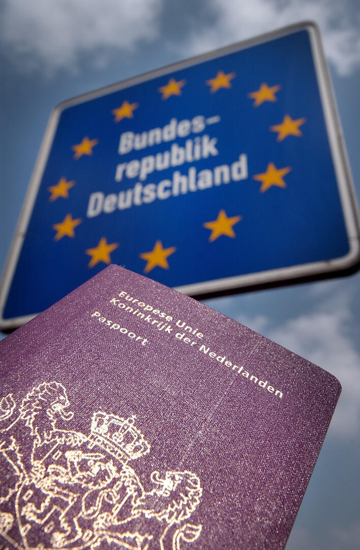 Duitse grens en paspoort